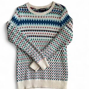 Lands’ End Fair Isle Holiday Sweater | Size Small